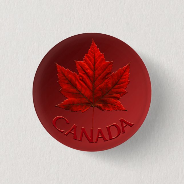 Canada Souvenir Buttons Canada Flag Maple Leaf But (Vorderseite)
