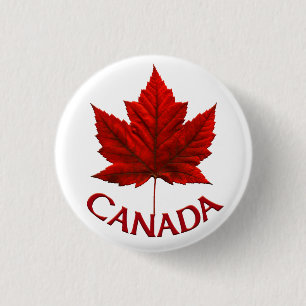Canada Souvenir Buttons Canada Flag Maple Leaf But