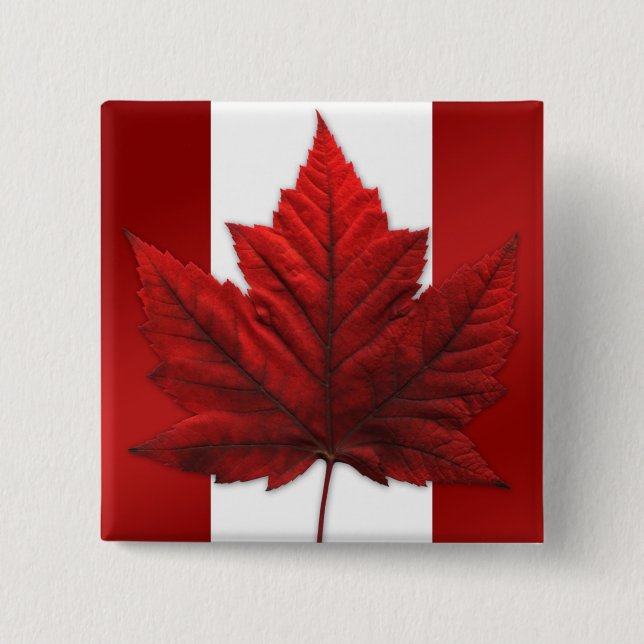 Canada Souvenir Buttons Canada Flag Maple Leaf But (Vorderseite)