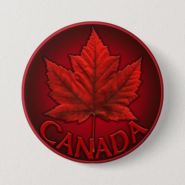 Canada Souvenir Buttons Canada Flag Maple Leaf But (Vorderseite)