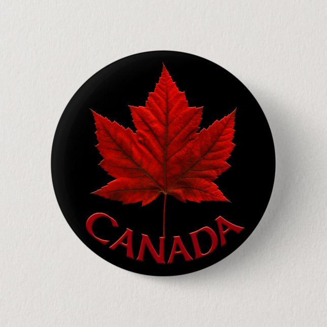 Canada Souvenir Buttons Canada Flag Maple Leaf But (Vorderseite)