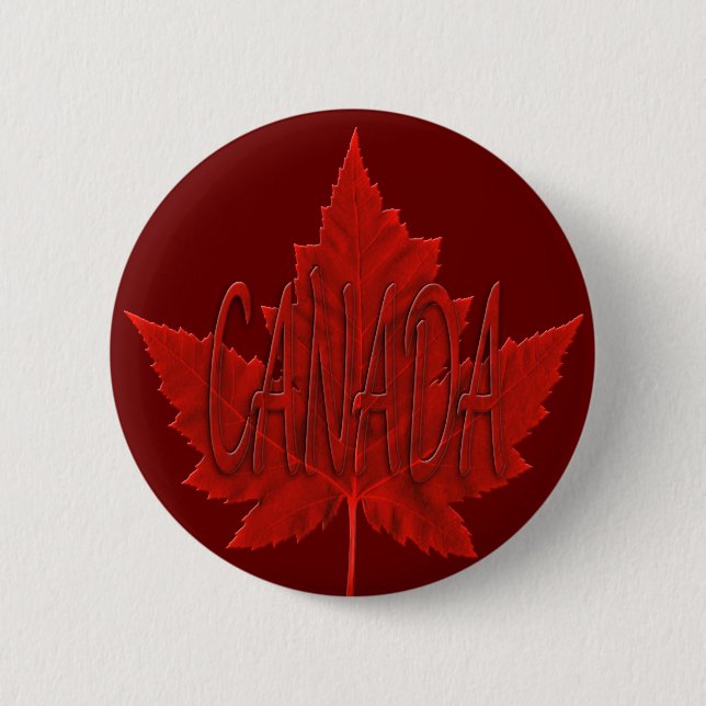 Canada Souvenir Buttons Canada Maple Leaf Button (Vorderseite)