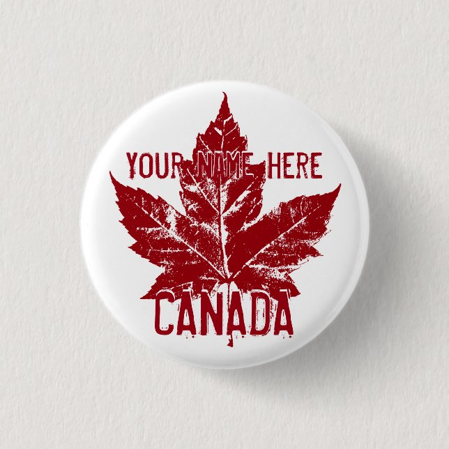 Canada Souvenir Buttons Personalisiert Canada Butt (Vorderseite)