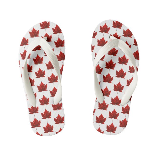 Canada Souvenir Dreh Flop Sandals Canada Shoes Kinderbadesandalen (Fußbett)