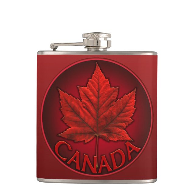Canada Souvenir Flask Canada Flag Drink Flask Gesc Flachmann (Vorderseite)