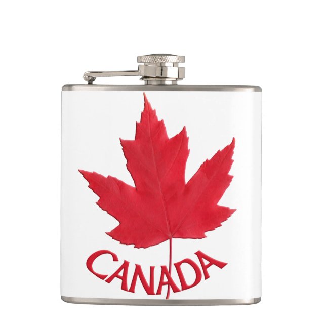 Canada Souvenir Flask Canada Flag Drink Flask Gesc Flachmann (Vorderseite)