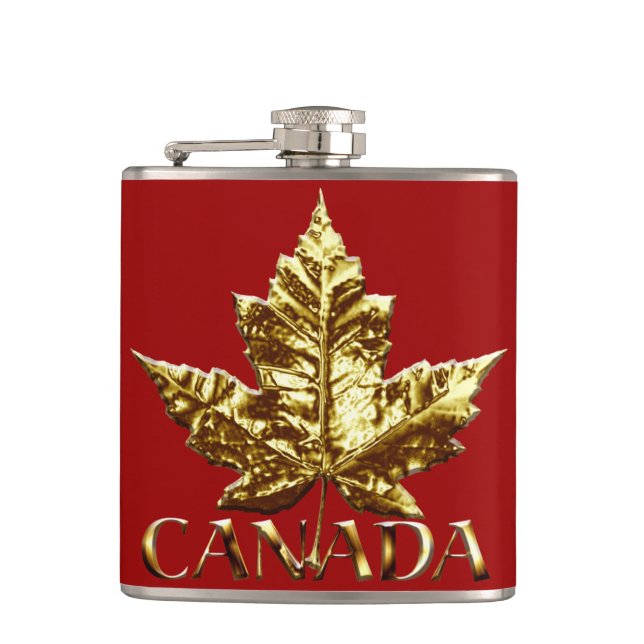 Canada Souvenir Flask Gold Medal Canada Flask Flachmann (Vorderseite)