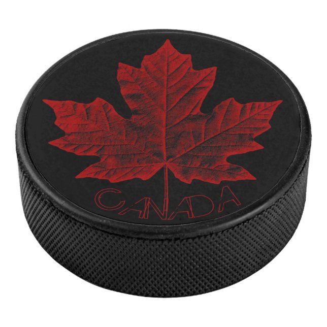 Canada Souvenir Hockey Puck Vintag Red (3/4)
