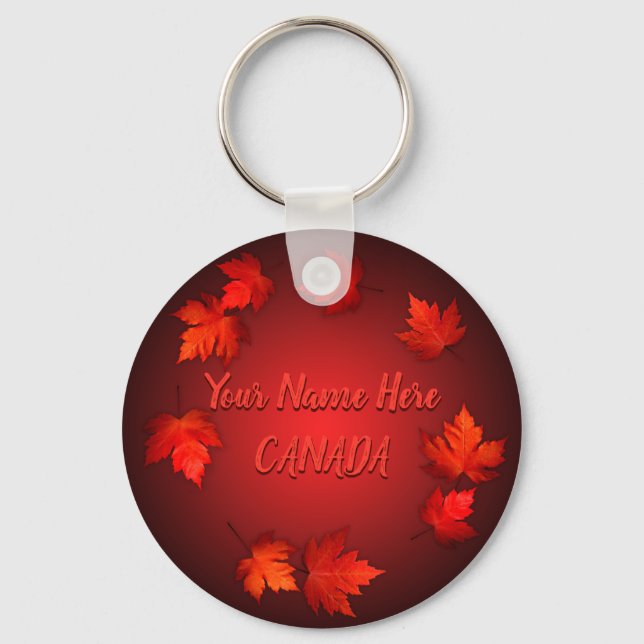 Canada Souvenir Key Chain Personalisiert Canada Gi Schlüsselanhänger (Vorderseite)