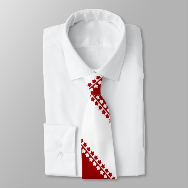 Canada Souvenir Krawatte Red Maple Leaf Canada Nec (Gebunden)