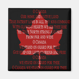 Canada Souvenir Kühlschrankmagnet Canada Anthem Ma Magnet