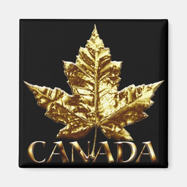 Canada Souvenir Kühlschrankmagnet Gold Canada Gift Magnet (Vorne)
