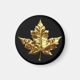 Canada Souvenir Kühlschrankmagnet Gold Maple Leaf  Magnet