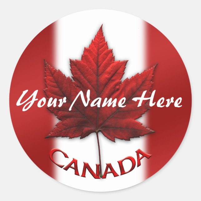 Canada Souvenir Stickers Personalisiert Canada Gif (Vorderseite)