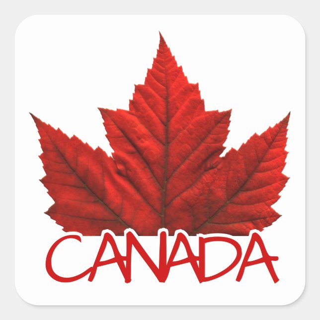 Canada Souvenir Stickers Red Maple Leaf Stickers (Vorderseite)