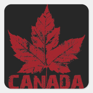 Canada Souvenir Stickers Red Maple Leaf Stickers