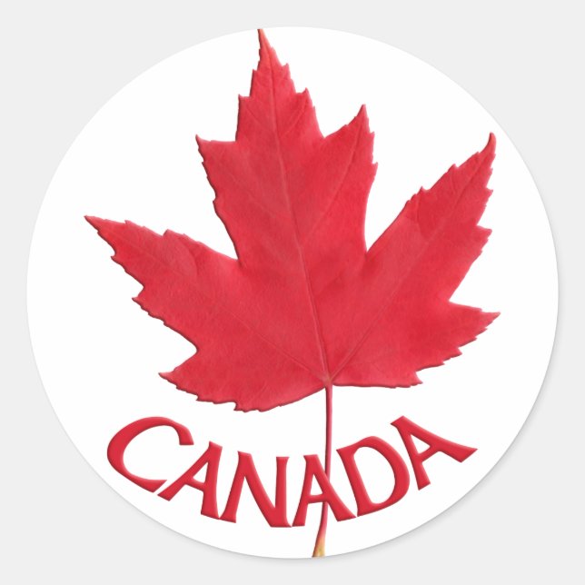 Canada Souvenir Stickers Red Maple Leaf Stickers (Vorderseite)