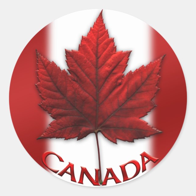 Canada Souvenir Stickers Red Maple Leaf Stickers (Vorderseite)