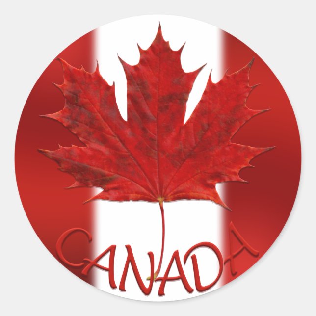 Canada Souvenir Stickers Red Maple Leaf Stickers (Vorderseite)