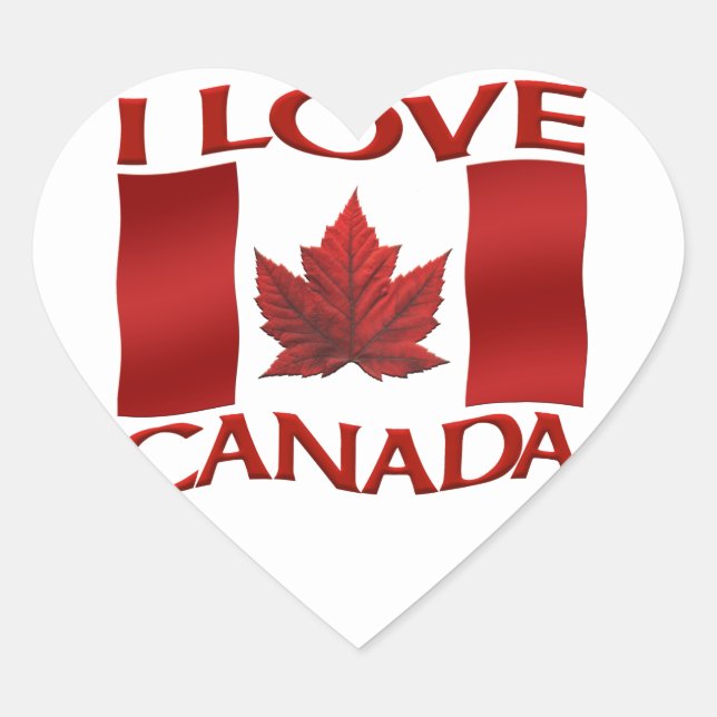 Canada Souvenir Stickers Red Maple Leaf Stickers (Vorderseite)