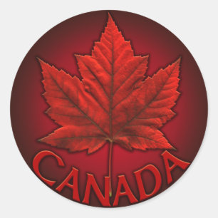 Canada Souvenir Stickers Red Maple Leaf Stickers