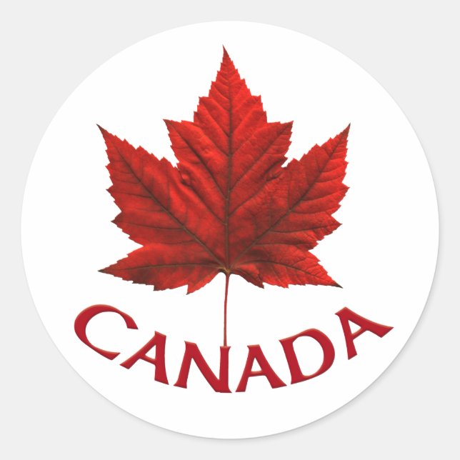 Canada Souvenir Stickers Red Maple Leaf Stickers (Vorderseite)