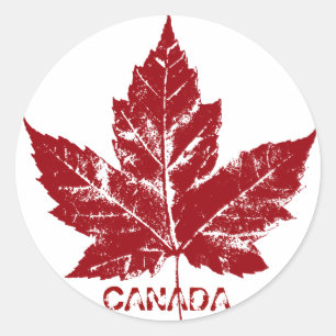 Canada Souvenir Stickers Red Maple Leaf Stickers