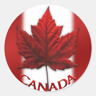 Canada Souvenir Stickers Red Maple Leaf Stickers