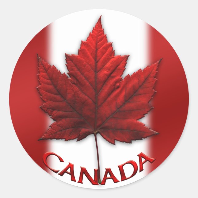 Canada Souvenir Stickers Red Maple Leaf Stickers (Vorderseite)