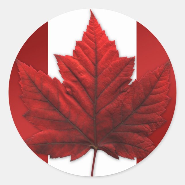 Canada Souvenir Stickers Red Maple Leaf Stickers (Vorderseite)