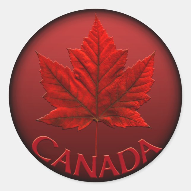 Canada Souvenir Stickers Red Maple Leaf Stickers (Vorderseite)