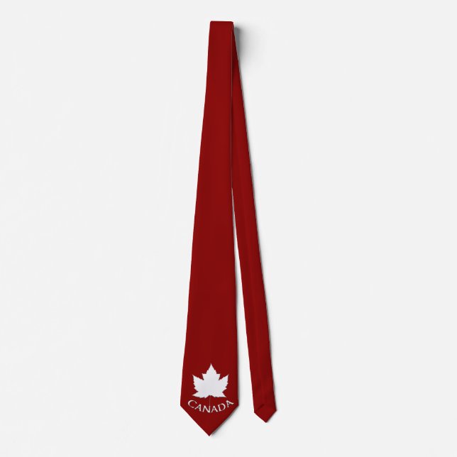 Canada Souvenir Tie Fun Canada Maple Leaf Ties Krawatte (Vorderseite)