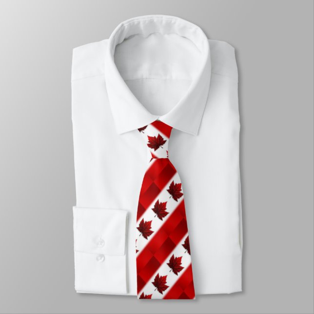 Canada Souvenir Ties Canada Flag Neckties  Gifts Krawatte (Gebunden)
