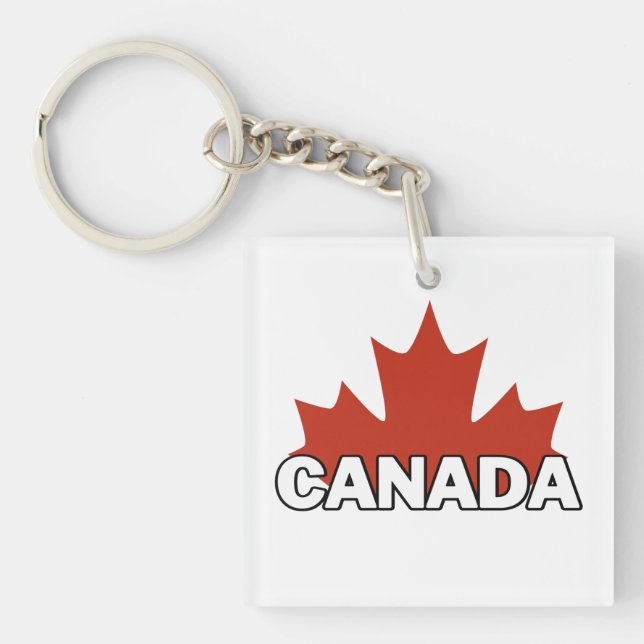 Canada-Tag-Aufkleber Schlüsselanhänger (Vorderseite)
