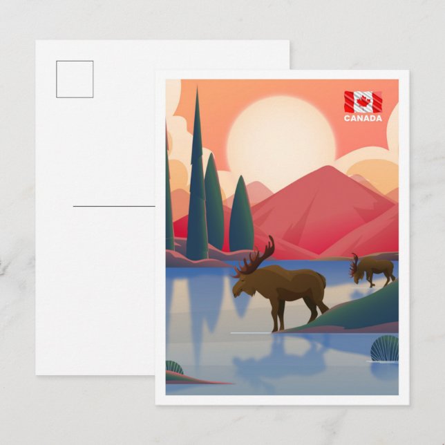 Canada Travel Postkarte (Vorne/Hinten)