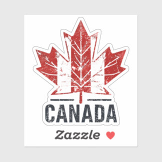 Canada Travel Sticker Design mit Iconic-Sehenswürd