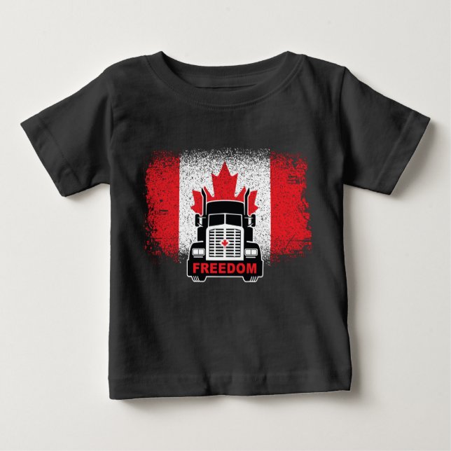 Canada Trucker Freedom Convoy 2022 Baby T-shirt (Vorderseite)