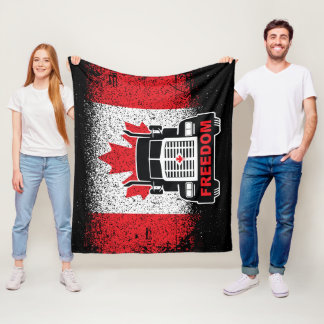 Canada Trucker Freedom Convoy 2022 Fleecedecke