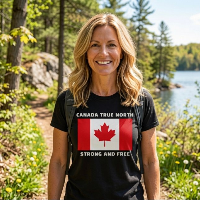 Canada True North Strong And Free.  T-Shirt (Von Creator hochgeladen)
