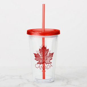 Canada Tumbler Vintag Personalize Canada Souvenir Acryltrinkbecher