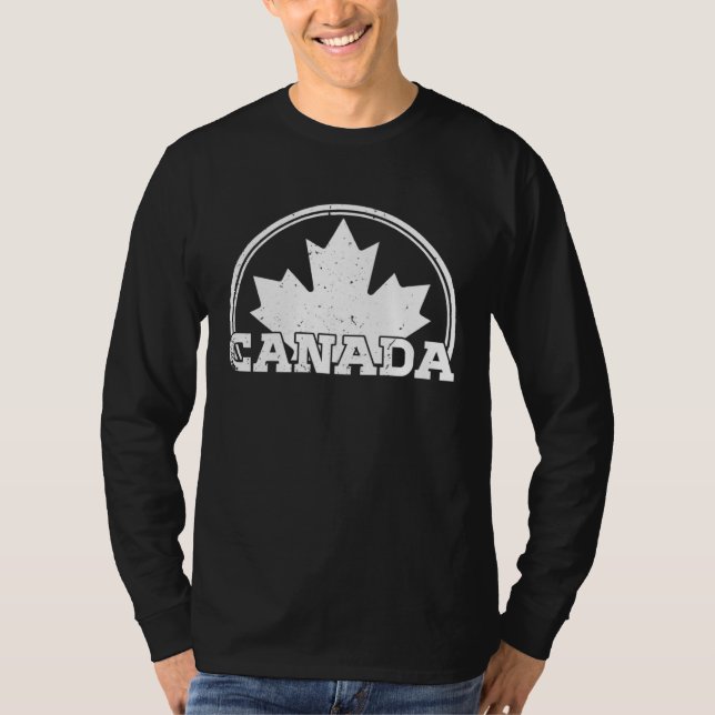 Canada USA America Hockey Canadian Maple Leaf  1 T-Shirt (Vorderseite)