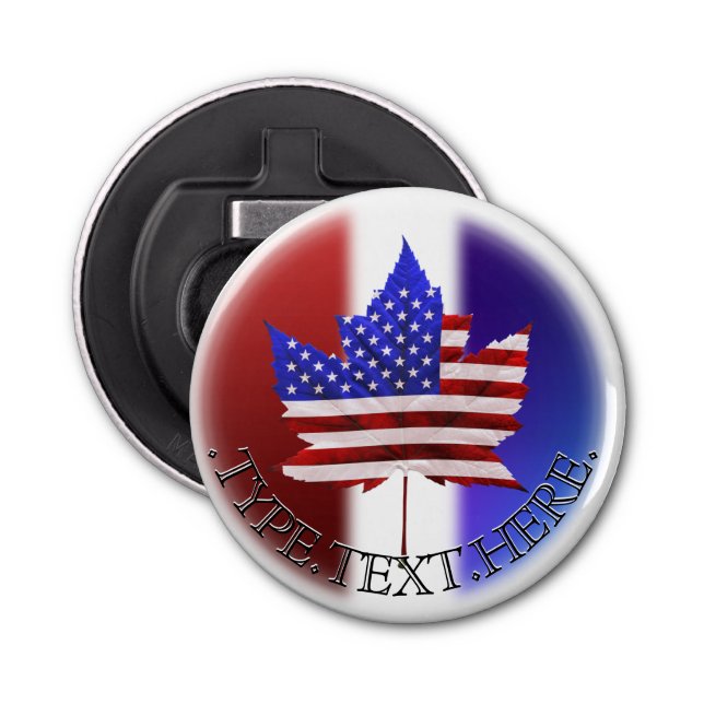 Canada USA Bottle Opener Personalisiert Souvenirs Flaschenöffner (Vorderseite)