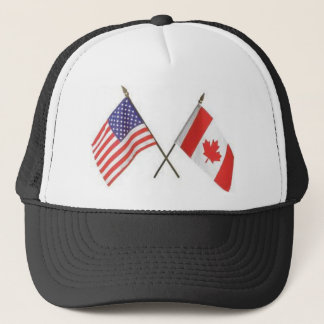 Canada/USA Flaggen-Hut Truckerkappe