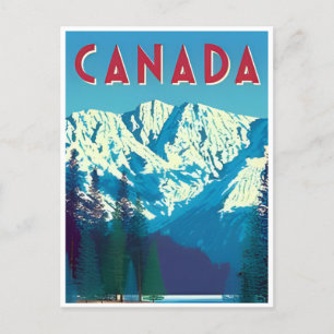 Canada Vintage Travel Leuchtturm Retro alberta Postkarte