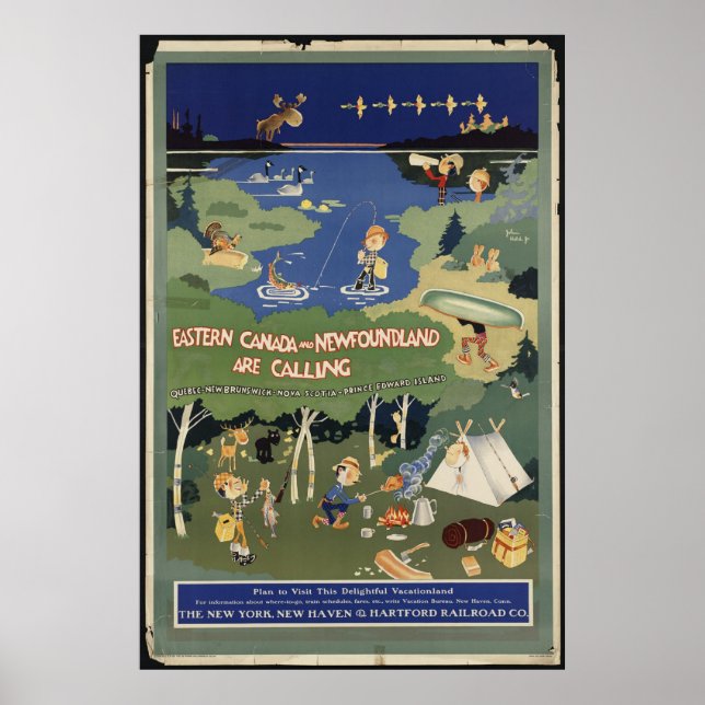 Canada Vintage Travel Poster Ad Retro Prints (Vorne)