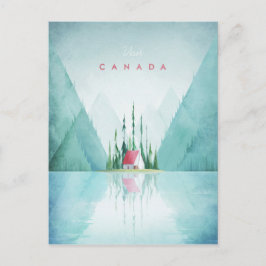 Canada Vintage Travel Poster - Art Postkarte