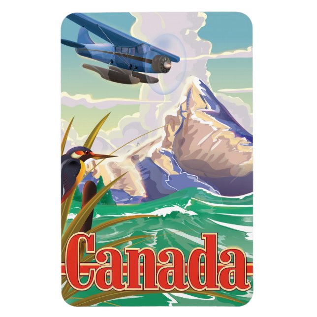 Canada Vintage Travel Poster Magnet (Vertikal)