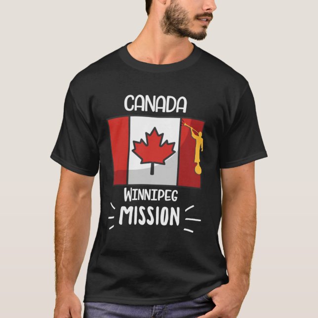 Canada Winnipeg Mormon LDS Mission Missionary T-Shirt (Vorderseite)