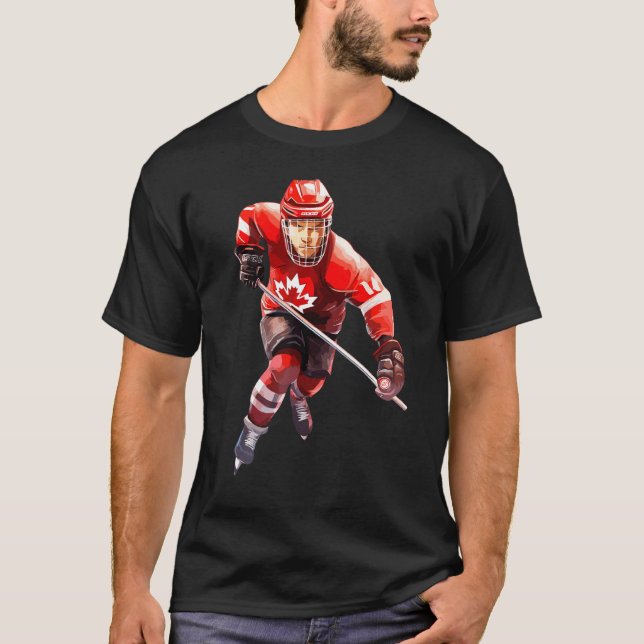 Canada Women Men Hockey T-Shirt (Vorderseite)