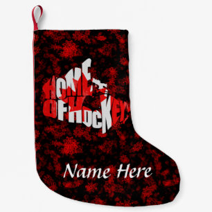 Canada Zuhause of Hockey Custom Christmas Strumpf Kleiner Weihnachtsstrumpf